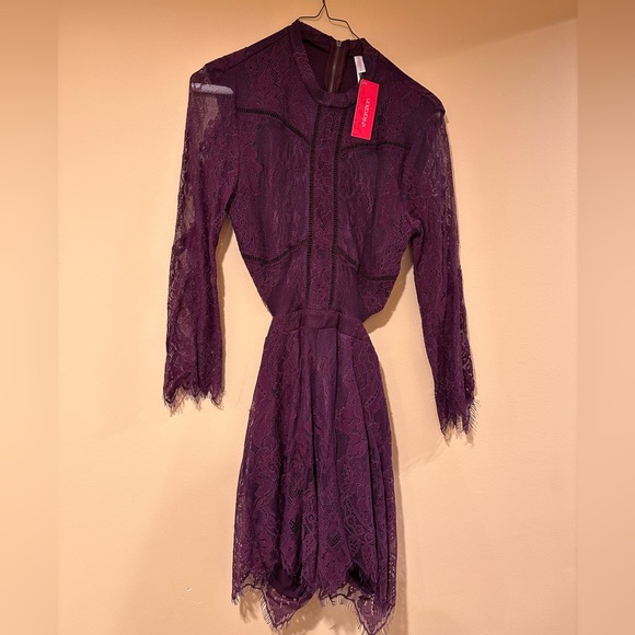 NWT XHILARATION purple romper size small - Picture 2 of 5